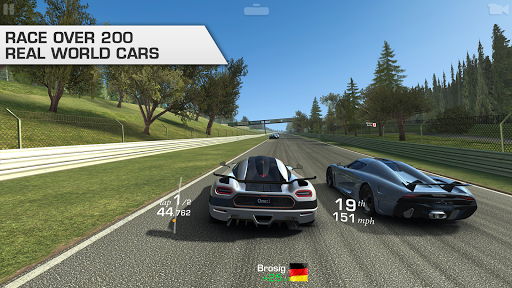 Feel the adrenaline rush of high-speed racing with stunning visuals and realistic gameplay in Real Racing 3.