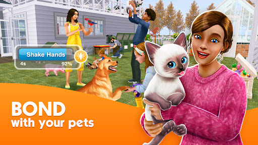 A vibrant and engaging depiction of a Sims FreePlay virtual world, illustrating the game's rich simulation features and creative potential.