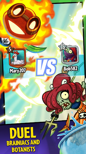 A vibrant battle scene in Plants vs Zombies Heroes, filled with colorful characters and dynamic action, capturing the excitement and strategy of the game.