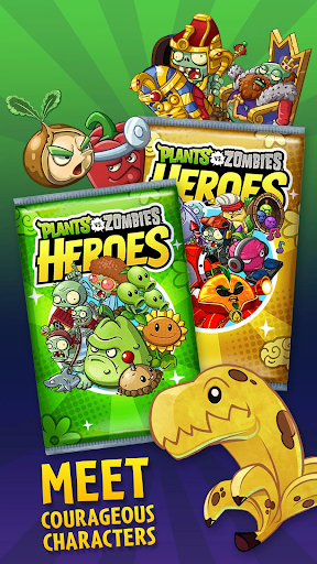 A vibrant battle scene in Plants vs Zombies Heroes, filled with colorful characters and dynamic action, capturing the excitement and strategy of the game.