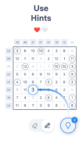 A person deeply focused on solving a number puzzle, highlighting concentration and engagement.