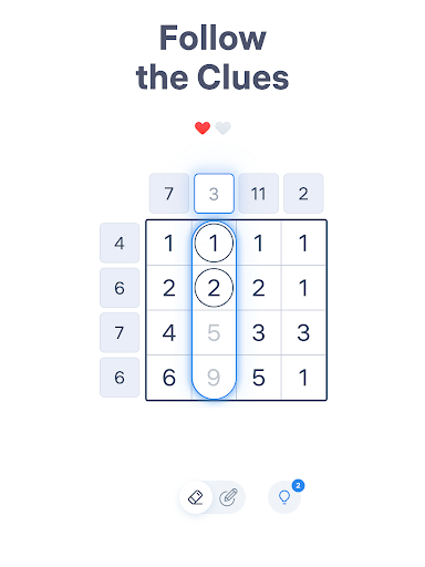 A person deeply focused on solving a number puzzle, highlighting concentration and engagement.