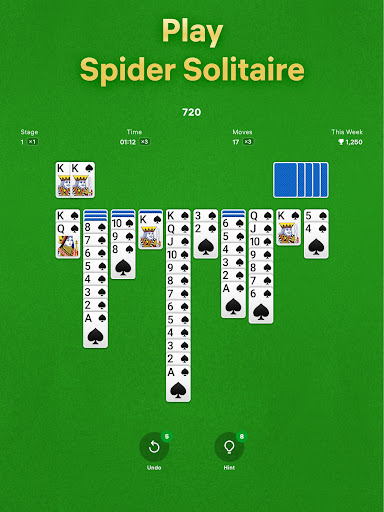 A captivating image of playing cards, showcasing the intricate and engaging world of Spider Solitaire, evoking a sense of strategy and relaxation.