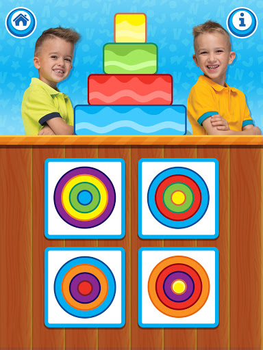 A joyful child engaging with educational games on a tablet, representing the fun and interactive learning experience provided by the Vlad & Niki App.