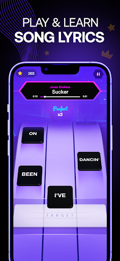 A vibrant, engaging image showcasing a person immersed in a music lyrics game, symbolizing the joy and challenge of unraveling song lyrics, with a hint of competitive excitement.