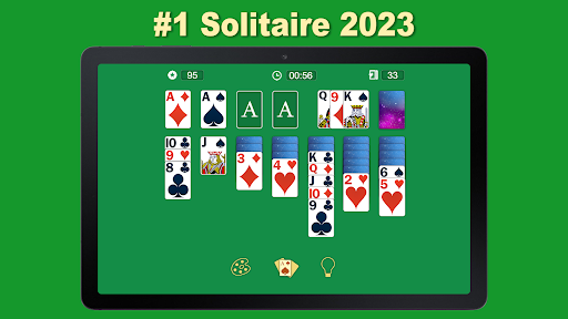 A captivating image of a classic Solitaire game in progress, evoking feelings of nostalgia and mental engagement.