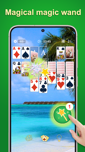 A captivating image of a classic Solitaire game in progress, evoking feelings of nostalgia and mental engagement.