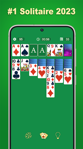 A captivating image of a classic Solitaire game in progress, evoking feelings of nostalgia and mental engagement.