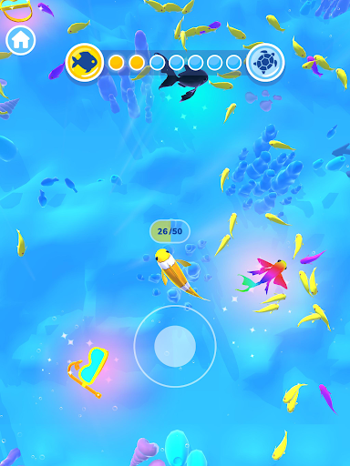 An engaging and colorful depiction of evolution, highlighting the exciting and strategic nature of the Evolution Merge game.