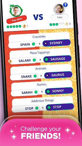 An exciting and engaging word game app that combines fun and learning, challenging players to enhance their vocabulary and quick thinking skills.