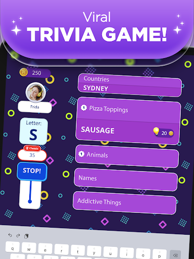 An exciting and engaging word game app that combines fun and learning, challenging players to enhance their vocabulary and quick thinking skills.