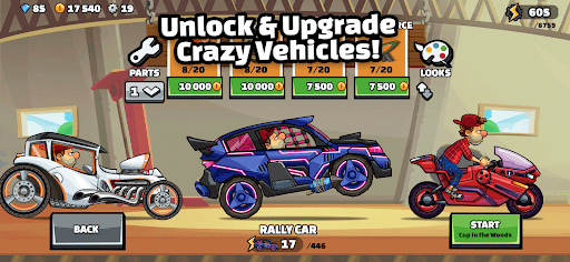 A thrilling adventure through rugged terrains in a mobile racing game, capturing excitement and challenge.