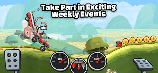 A thrilling adventure through rugged terrains in a mobile racing game, capturing excitement and challenge.