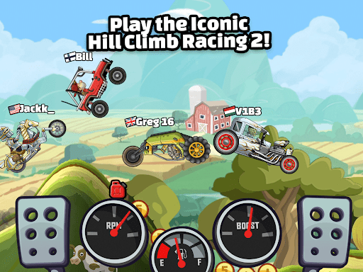 A thrilling adventure through rugged terrains in a mobile racing game, capturing excitement and challenge.