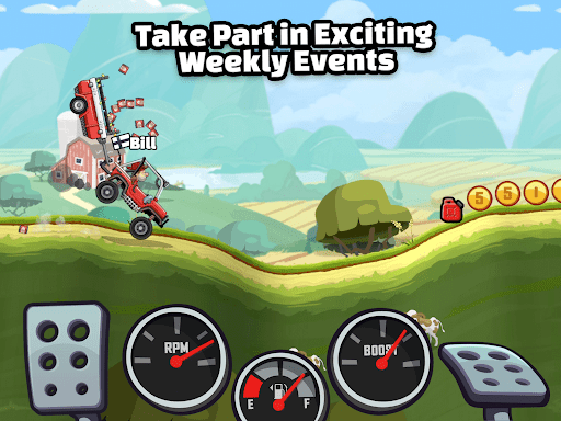 A thrilling adventure through rugged terrains in a mobile racing game, capturing excitement and challenge.