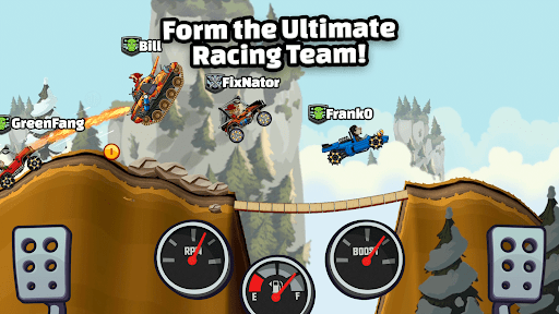 A thrilling adventure through rugged terrains in a mobile racing game, capturing excitement and challenge.