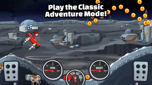 A thrilling adventure through rugged terrains in a mobile racing game, capturing excitement and challenge.