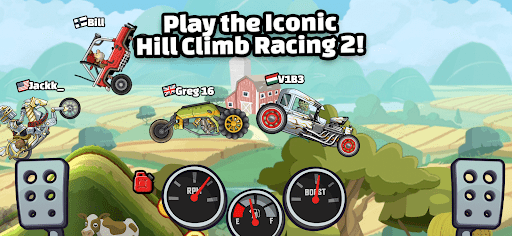 A thrilling adventure through rugged terrains in a mobile racing game, capturing excitement and challenge.