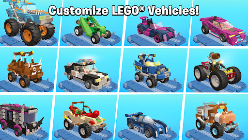 Exciting and adventurous LEGO characters racing through challenging terrains, sparking creativity and fun.