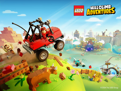 Exciting and adventurous LEGO characters racing through challenging terrains, sparking creativity and fun.