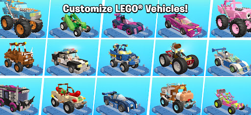 Exciting and adventurous LEGO characters racing through challenging terrains, sparking creativity and fun.