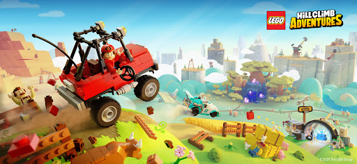 Exciting and adventurous LEGO characters racing through challenging terrains, sparking creativity and fun.