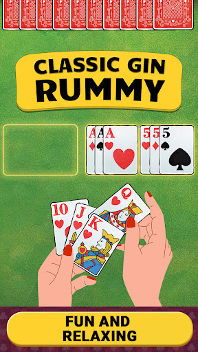 A group of friends happily playing Gin Rummy Classic on their mobile devices, showcasing the joy and engagement the game brings to players.