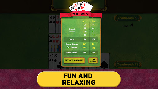 A group of friends happily playing Gin Rummy Classic on their mobile devices, showcasing the joy and engagement the game brings to players.