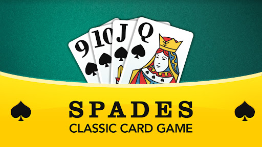 A group of friends gathered around a table, joyfully playing the classic card game Spades, with expressions of concentration and camaraderie, capturing the essence of strategic gameplay and social interaction.