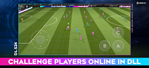 A passionate and thrilling depiction of the excitement and energy of a soccer match, capturing the essence of Dream League Soccer 2023's immersive gameplay.