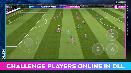 A passionate and thrilling depiction of the excitement and energy of a soccer match, capturing the essence of Dream League Soccer 2023's immersive gameplay.