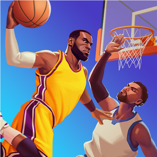 A thrilling basketball game experience on a mobile device, capturing the excitement and challenge of professional basketball.