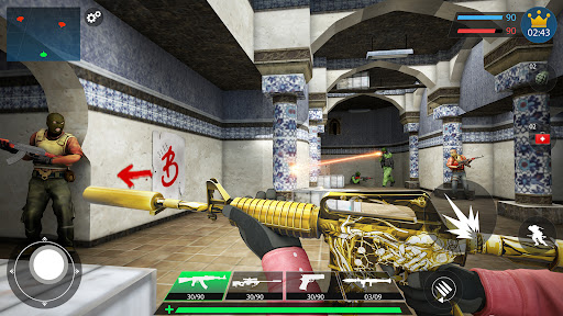 An intense and action-packed shooting scene from FPS Shooting Game, evoking excitement and thrill.