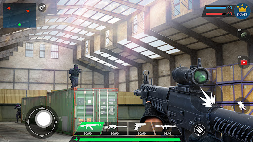 An intense and action-packed shooting scene from FPS Shooting Game, evoking excitement and thrill.