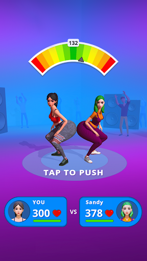 A vibrant and energetic snapshot of a digital character mid-twerk, embodying the fun and excitement of the Freeplay Twerk game.