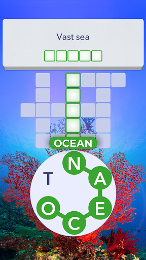 A vibrant and engaging word puzzle game scene, capturing the essence of fun and brain-challenging excitement.