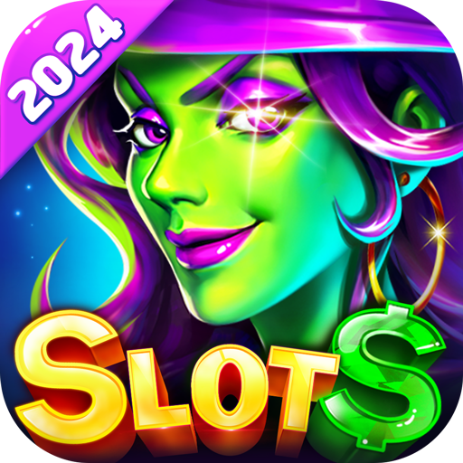 Exciting and colorful slot machine reels with a lively casino atmosphere, symbolizing the thrill and entertainment of Fun Trio Slots.