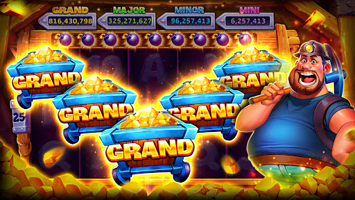 Exciting and colorful slot machine reels with a lively casino atmosphere, symbolizing the thrill and entertainment of Fun Trio Slots.