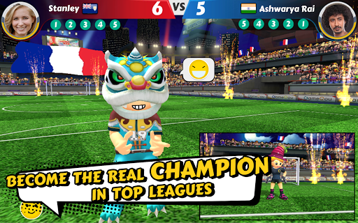 An exhilarating soccer match in action, capturing the essence of competition and excitement in Perfect Kick 2.