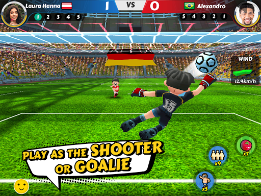 An exhilarating soccer match in action, capturing the essence of competition and excitement in Perfect Kick 2.