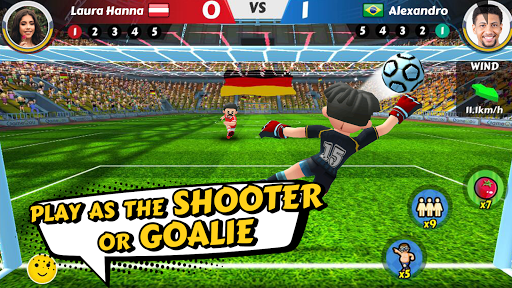 An exhilarating soccer match in action, capturing the essence of competition and excitement in Perfect Kick 2.