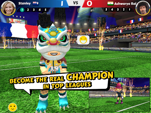 An exhilarating soccer match in action, capturing the essence of competition and excitement in Perfect Kick 2.