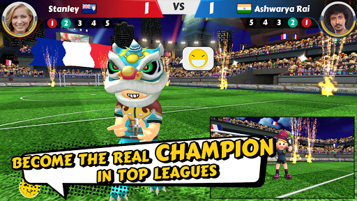 An exhilarating soccer match in action, capturing the essence of competition and excitement in Perfect Kick 2.