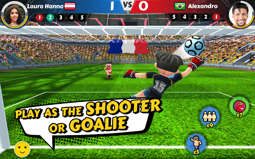 An exhilarating soccer match in action, capturing the essence of competition and excitement in Perfect Kick 2.