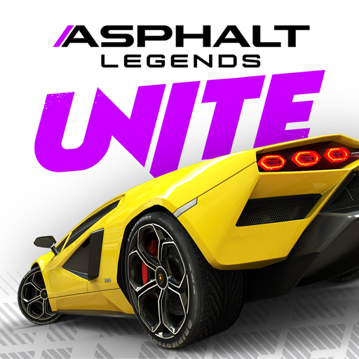 A thrilling racing scene with a high-speed car on a scenic track, capturing the excitement and adrenaline of Asphalt 9.