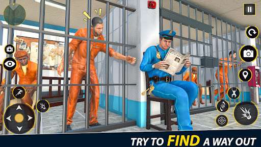 A thrilling depiction of a daring escape from a high-security prison, capturing the suspense and strategy required in Grand Prison Escape.