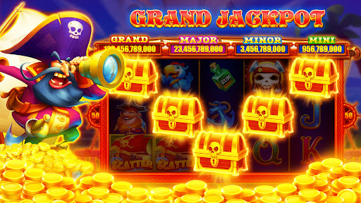 A vibrant, enticing depiction of a virtual slot machine game, capturing the excitement and allure of casino gaming.