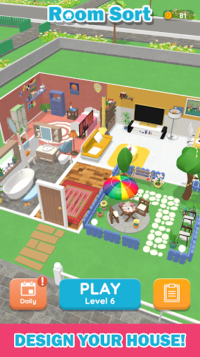 Immerse yourself in the world of Room Sort, where tidying up becomes a thrilling adventure filled with vivid colors and challenging puzzles.