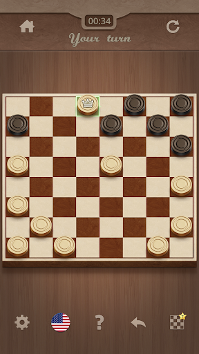 A captivating digital Checkers board game, evoking nostalgia and strategic excitement.