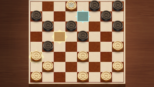 A captivating digital Checkers board game, evoking nostalgia and strategic excitement.